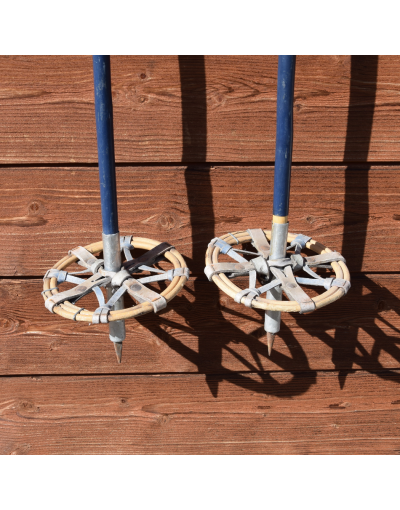 1940's Antique Bamboo Ski Poles