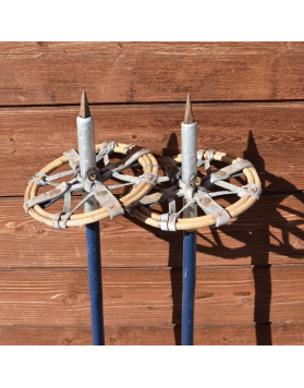 1940's Antique Bamboo Ski Poles