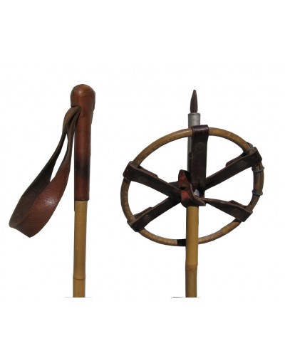 Antique ski poles