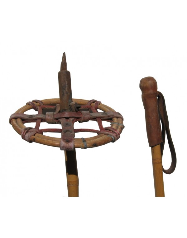 Antique ski poles