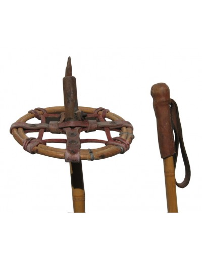 Antique ski poles