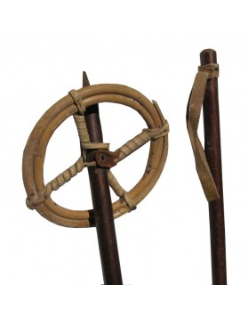 Antique ski poles