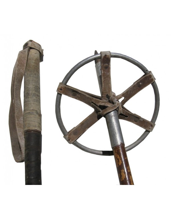 Antique ski poles