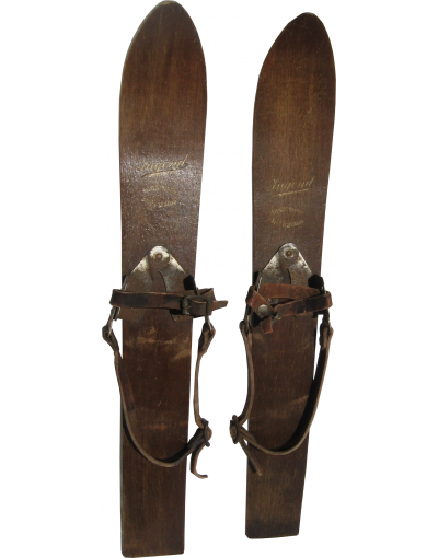 Antique "Gebrüder Hammer" Childrens Skis (Non Restored)