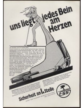 Sample of a vintage "ESS" print advert (not included)
