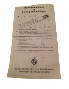 Antique Germina  "OBERHOF" Ski Bindings (NEW!)