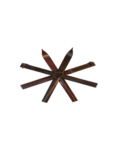Antique Ski Snowflake
